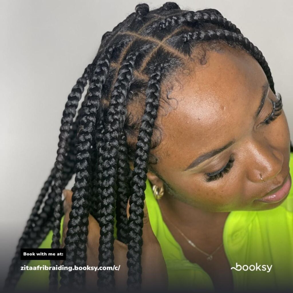Large knotless McKinney texas, Zita Afro Braids salon